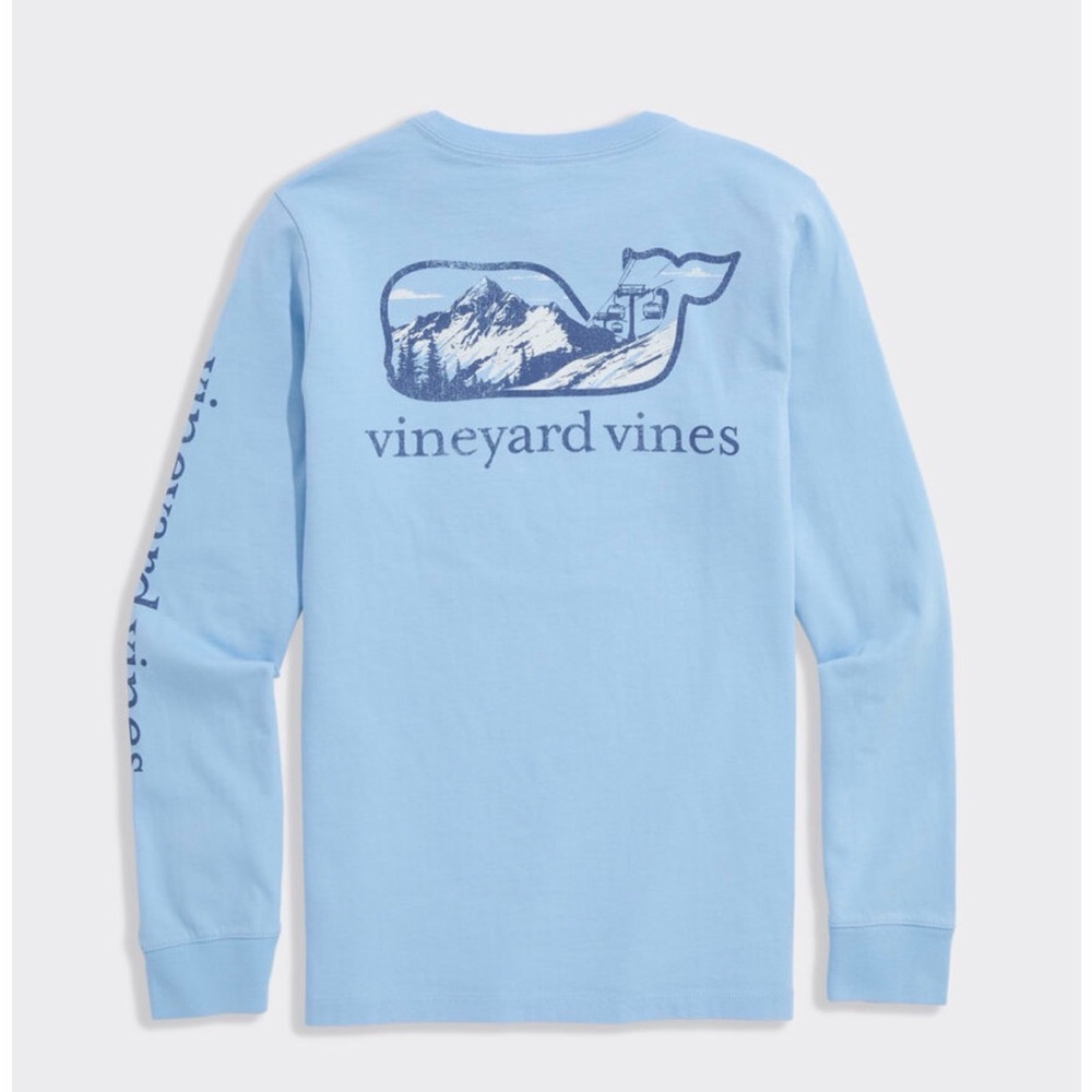 Vineyard Vines Sky Blue Graphic Tee